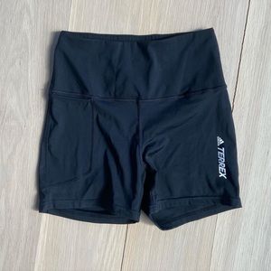 Black Adidas Terrex spandex shorts